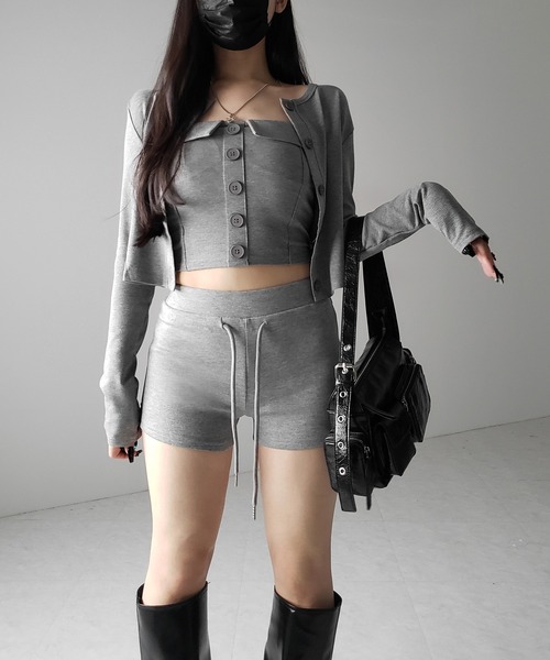 me+em select(ミームセレクト)の「【 2color /3size 】マイクロミニスウェットショートパンツ / micro mini sweat short pants(その他パンツ・レディース・グレー/ブラック・SMALL/MEDIUM/LARGE)」の14枚目の写真