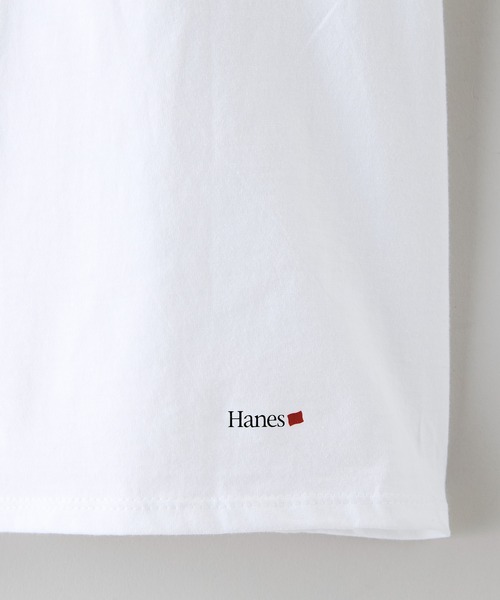 HANES(ヘインズ)の「【HANES/ヘインズ】【両脇に接ぎ目がない丸胴仕様】クルーネックTシャツ 2枚セット タグレス仕様 ワンポイントロゴ まとめ買い ユニセックス(Tシャツ/カットソー・メンズ・ブラック/ホワイト・MEDIUM/X-LARGE/LARGE)」の17枚目の写真