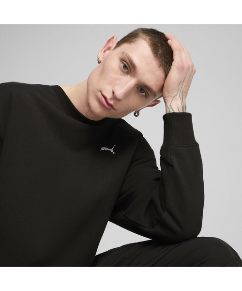 PUMA（プーマ）の「PUMA プーマ メンズ ワードローブ ESS リラックス クルースウェット（スウェット・メンズ・ブラック/オフホワイト・XX-LARGE/X-LARGE/LARGE/MEDIUM/SMALL）」の17枚目の写真