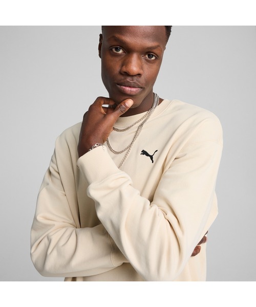 PUMA（プーマ）の「PUMA プーマ メンズ ワードローブ ESS リラックス クルースウェット（スウェット・メンズ・ブラック/オフホワイト・XX-LARGE/X-LARGE/LARGE/MEDIUM/SMALL）」の7枚目の写真