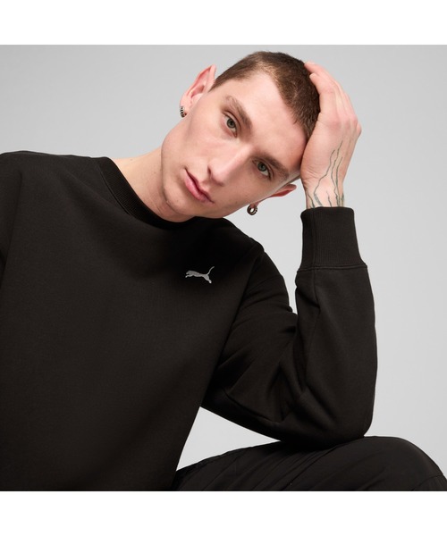 PUMA（プーマ）の「PUMA プーマ メンズ ワードローブ ESS リラックス クルースウェット（スウェット・メンズ・ブラック/オフホワイト・XX-LARGE/X-LARGE/LARGE/MEDIUM/SMALL）」の14枚目の写真