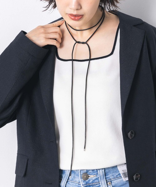 CHIGNON(シニヨン)の「オーバルブローチネックレス(ネックレス・レディース・シルバー・FREE)」の2枚目の写真