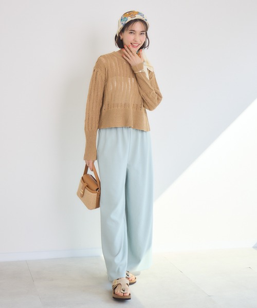 KATHARINE ROSS(キャサリンロス)の「【KATHARINE ROSS】3Gランダムメッシュニットプルオーバー(その他トップス・レディース・グリーン/ベージュ/アイボリー・MEDIUM)」の16枚目の写真