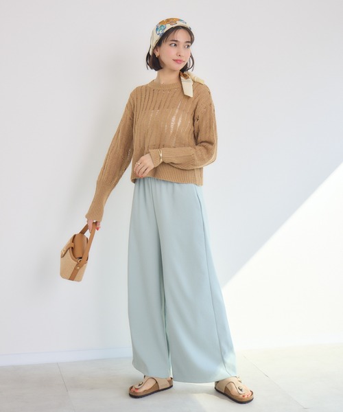 KATHARINE ROSS(キャサリンロス)の「【KATHARINE ROSS】3Gランダムメッシュニットプルオーバー(その他トップス・レディース・グリーン/ベージュ/アイボリー・MEDIUM)」の15枚目の写真