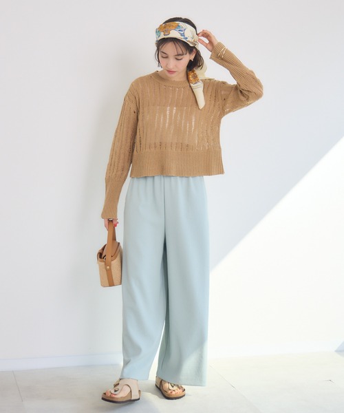 KATHARINE ROSS(キャサリンロス)の「【KATHARINE ROSS】3Gランダムメッシュニットプルオーバー(その他トップス・レディース・グリーン/ベージュ/アイボリー・MEDIUM)」の14枚目の写真
