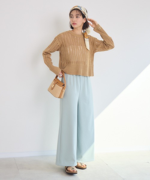 KATHARINE ROSS(キャサリンロス)の「【KATHARINE ROSS】3Gランダムメッシュニットプルオーバー(その他トップス・レディース・グリーン/ベージュ/アイボリー・MEDIUM)」の13枚目の写真