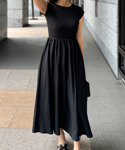 ST.ROONEY(セントルーニー)の「フレンチリブトップワンピース【低身長・小柄女性向け】(ワンピース・レディース・ホワイト×ネイビー/ホワイト/ホワイト系その他/ブラック/ブラック系その他・XS)」の7枚目の写真