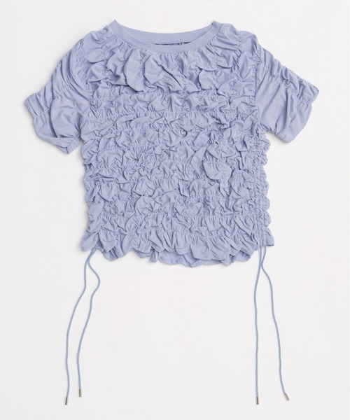 Shirring T-shirt/シャーリングTシャツ【MAISON SPECIAL/メゾン