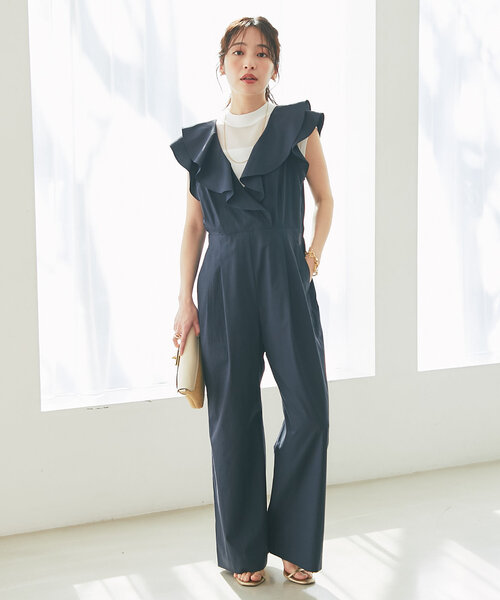 いっちゃん⭐︎La boutiqueBonBoラブティックボンボン セール】【低身長サイズあり】ラッフルオールインワン