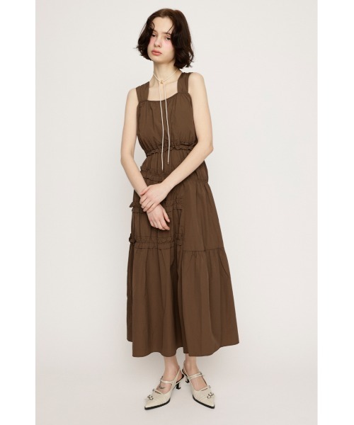 SLY(スライ)の「ASYMMETRY FRILL L/OP アシンメトリー フリル ロング ワンピース(ワンピース・レディース・ブラック/ホワイト/ブラウン・1/2)」の19枚目の写真