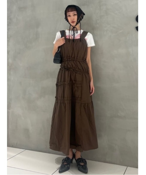 SLY | ASYMMETRY FRILL ロングワンピース (ワンピース(ロング