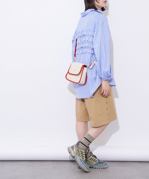 GRAIN(グレイン)の「【GRAIN/グレイン】2WAYクロス編みショルダーバック(ショルダーバッグ・レディース・ブラウン/アイボリー/グリーン・FREE)」の12枚目の写真