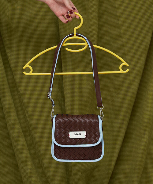 GRAIN(グレイン)の「【GRAIN/グレイン】2WAYクロス編みショルダーバック(ショルダーバッグ・レディース・ブラウン/アイボリー/グリーン・FREE)」の15枚目の写真