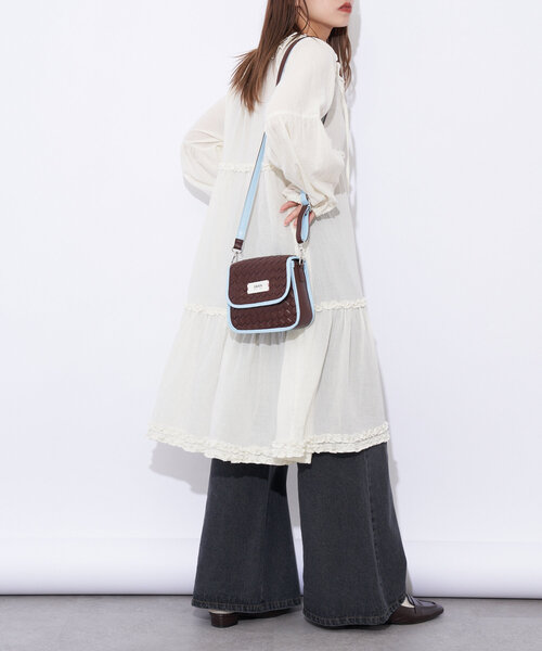 GRAIN(グレイン)の「【GRAIN/グレイン】2WAYクロス編みショルダーバック(ショルダーバッグ・レディース・ブラウン/アイボリー/グリーン・FREE)」の21枚目の写真