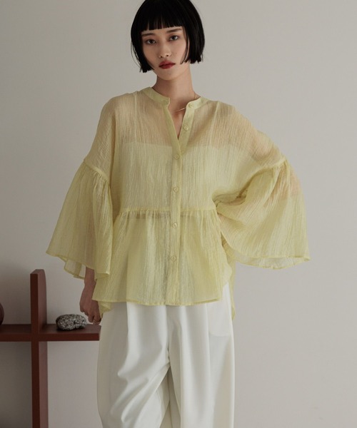 LOWRYS FARM(ローリーズファーム)の「ヨウリュウバントシャツ 289793(シャツ/ブラウス・レディース・アイボリー/ブルー/イエロー/ブラック・FREE)」の17枚目の写真