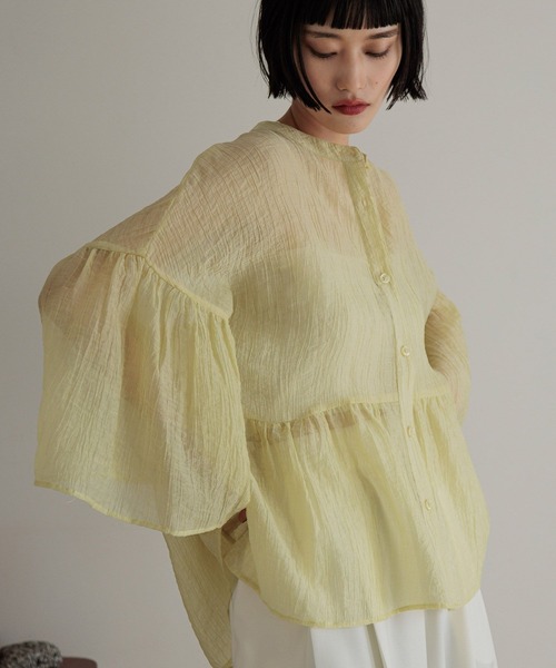 LOWRYS FARM(ローリーズファーム)の「ヨウリュウバントシャツ 289793(シャツ/ブラウス・レディース・アイボリー/ブルー/イエロー/ブラック・FREE)」の19枚目の写真