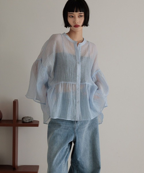 LOWRYS FARM(ローリーズファーム)の「ヨウリュウバントシャツ 289793(シャツ/ブラウス・レディース・アイボリー/ブルー/イエロー/ブラック・FREE)」の22枚目の写真