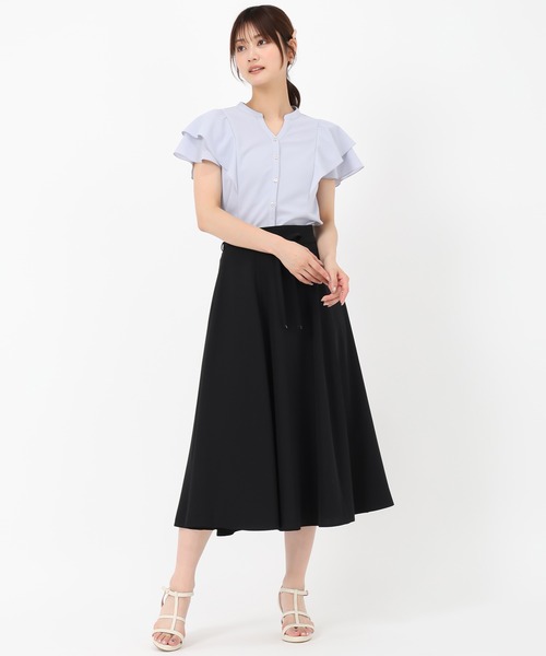 セール】2025春夏新作 ダブルフリルカットブラウス（シャツ/ブラウス