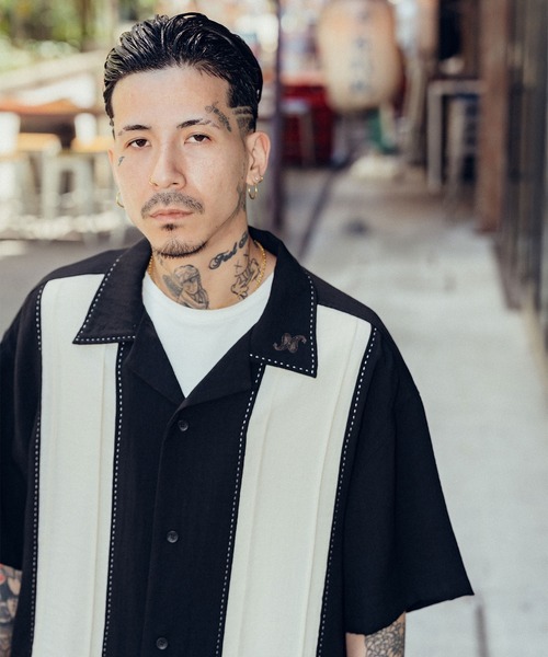 Subciety（サブサエティ）の「Hand stitch panel shirt（シャツ/ブラウス・メンズ・グリーン/ブラック/ブラウン・SMALL/MEDIUM/LARGE/X-LARGE）」の18枚目の写真