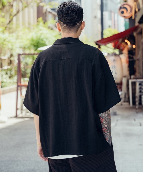 Subciety（サブサエティ）の「Hand stitch panel shirt（シャツ/ブラウス・メンズ・グリーン/ブラック/ブラウン・SMALL/MEDIUM/LARGE/X-LARGE）」の19枚目の写真