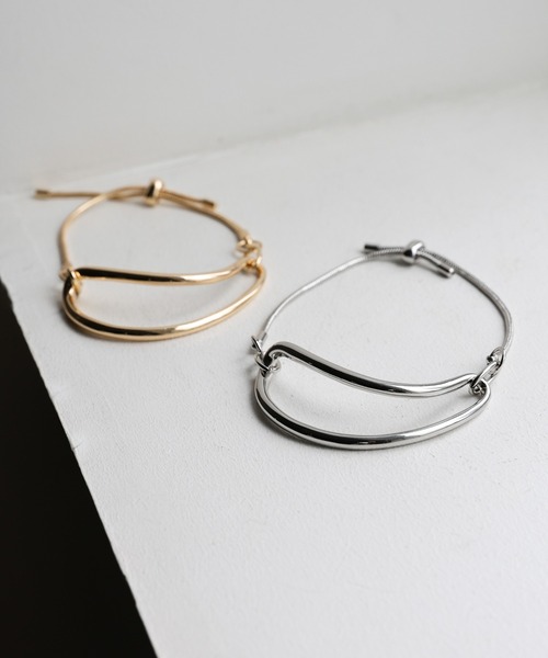 select MOCA（セレクトモカ）の「カーブラインブレスレット（ブレスレット・レディース・シルバー/ゴールド・FREE）」の9枚目の写真