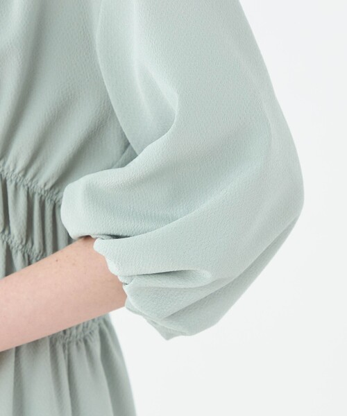 【極美品】Ballsey 25SS ウズラクレープ シャーリングワンピース ウズラクレープ シャーリングワンピース（ワンピース）｜BALLSEY