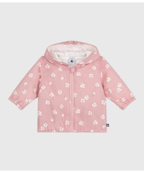 PETIT BATEAU｜プチバトー（キッズ）のマウンテンパーカー（花柄