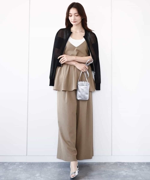 MK MICHEL KLEIN（エムケーミッシェルクラン）の「ドライリネンライクワイドパンツ/洗える（その他パンツ・レディース・ブラック/カーキ・38）」の15枚目の写真