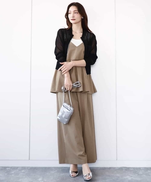 MK MICHEL KLEIN（エムケーミッシェルクラン）の「ドライリネンライクワイドパンツ/洗える（その他パンツ・レディース・ブラック/カーキ・38）」の17枚目の写真