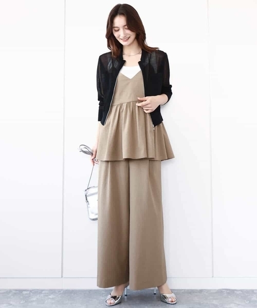 MK MICHEL KLEIN（エムケーミッシェルクラン）の「ドライリネンライクワイドパンツ/洗える（その他パンツ・レディース・ブラック/カーキ・38）」の18枚目の写真