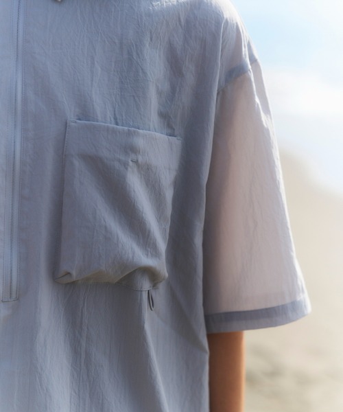 Snow Peak(スノーピーク)の「Breathable Quick Dry Polo Shirt 吸水速乾 シャツ(シャツ/ブラウス・メンズ・ブラック/グレー/ブルー・S/M/L/XL)」の9枚目の写真