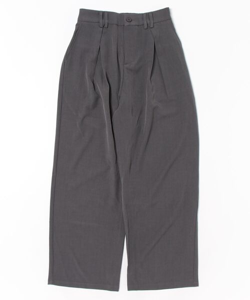 aimoha（アイモハ）の「ワイドタックパンツ（スラックス・メンズ・ブラック/チョコ/ライトベージュ/グレー・LARGE/MEDIUM）」の5枚目の写真