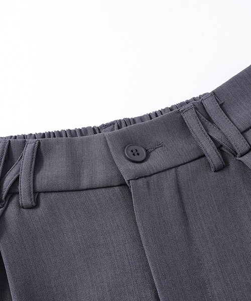 aimoha（アイモハ）の「ワイドタックパンツ（スラックス・メンズ・ブラック/チョコ/ライトベージュ/グレー・LARGE/MEDIUM）」の10枚目の写真