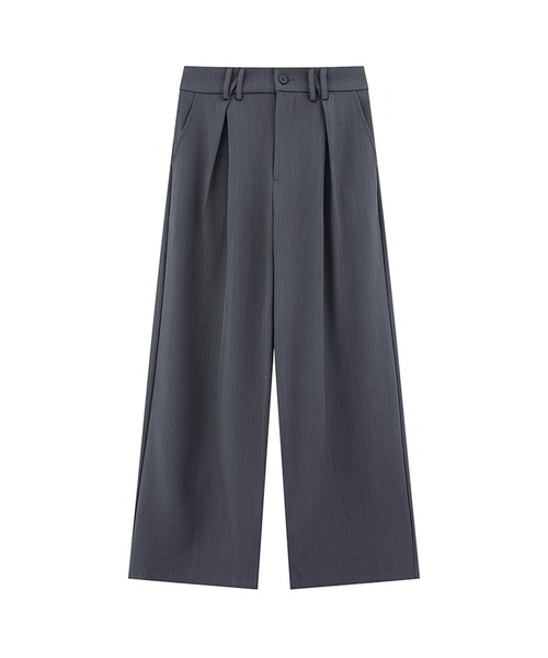 aimoha（アイモハ）の「ワイドタックパンツ（スラックス・メンズ・ブラック/チョコ/ライトベージュ/グレー・LARGE/MEDIUM）」の15枚目の写真