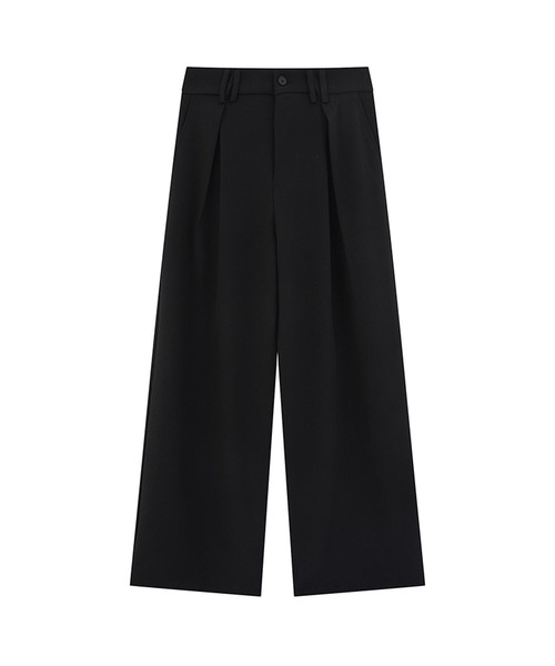 aimoha（アイモハ）の「ワイドタックパンツ（スラックス・メンズ・ブラック/チョコ/ライトベージュ/グレー・LARGE/MEDIUM）」の20枚目の写真