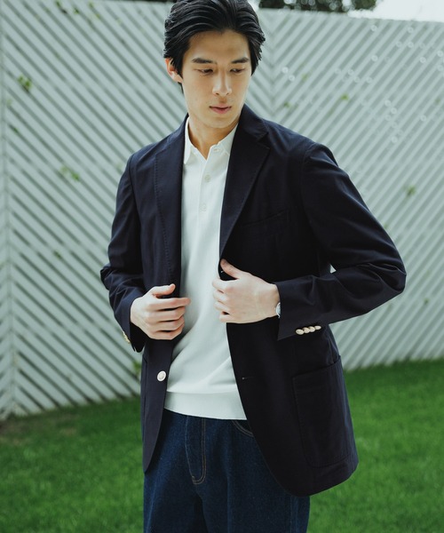 GLOBAL WORK（グローバルワーク）の「サマーブレザー/Salon de GW/289768（テーラードジャケット・メンズ・ネイビー・SMALL/MEDIUM/LARGE/X-LARGE）」の6枚目の写真