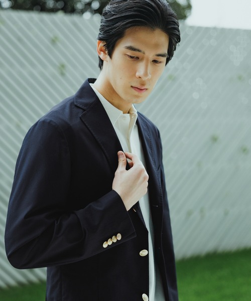 GLOBAL WORK（グローバルワーク）の「サマーブレザー/Salon de GW/289768（テーラードジャケット・メンズ・ネイビー・SMALL/MEDIUM/LARGE/X-LARGE）」の10枚目の写真