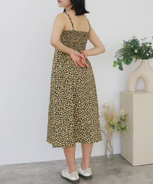 未使用★ 今季　(g) グラム　花柄ワンピース 楽天市場】花柄ワンピース5分袖ティアードワンピース レディース