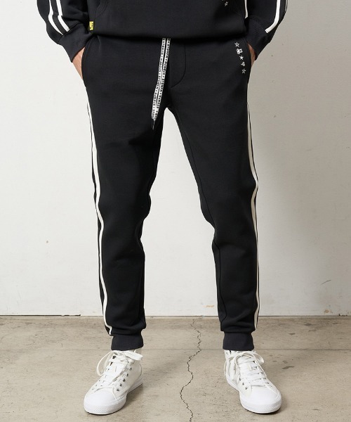 STUD MUFFIN（スタッドマフィン）の「mp13662- T-Rストレッチポンチ スターノルディックフロッキー ラインリブパンツ（その他パンツ・メンズ・オフホワイト/ブラック/ミックスグレー・2/3/4/5）」の13枚目の写真