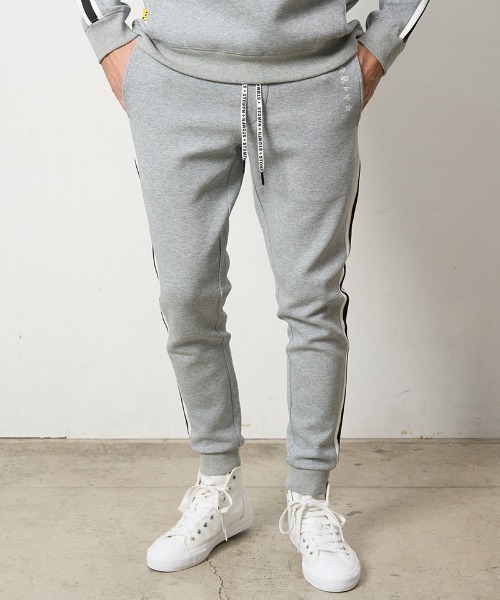 STUD MUFFIN（スタッドマフィン）の「mp13662- T-Rストレッチポンチ スターノルディックフロッキー ラインリブパンツ（その他パンツ・メンズ・オフホワイト/ブラック/ミックスグレー・2/3/4/5）」の8枚目の写真