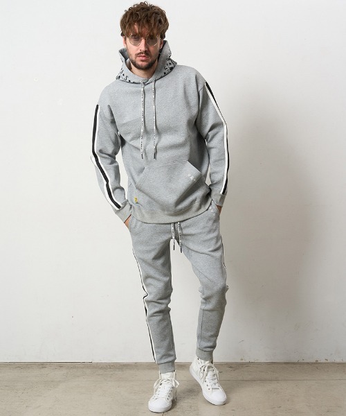 STUD MUFFIN（スタッドマフィン）の「mp13662- T-Rストレッチポンチ スターノルディックフロッキー ラインリブパンツ（その他パンツ・メンズ・オフホワイト/ブラック/ミックスグレー・2/3/4/5）」の11枚目の写真