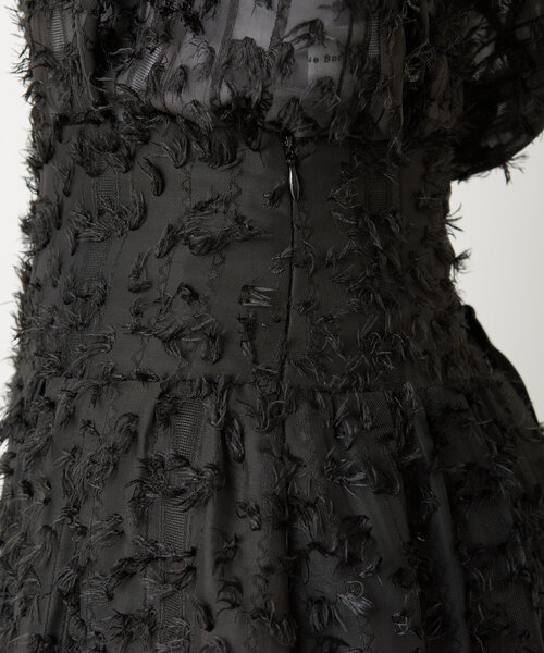 La boutique BonBon（ラブティックボンボン）の「【セットアップ可・お上品見え】カットジャガードバックレースアップスカート（スカート・レディース・ホワイト/ブラック・38/36）」の20枚目の写真