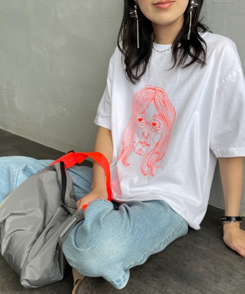 FUNG（ファング）の「[FUNG/ファング] J カットオフ プリントＴシャツ（Tシャツ/カットソー・レディース・ホワイト・M）」の3枚目の写真