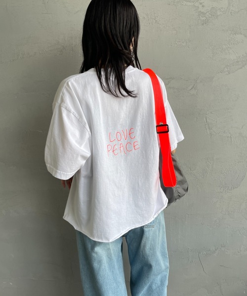 FUNG（ファング）の「[FUNG/ファング] J カットオフ プリントＴシャツ（Tシャツ/カットソー・レディース・ホワイト・M）」の6枚目の写真
