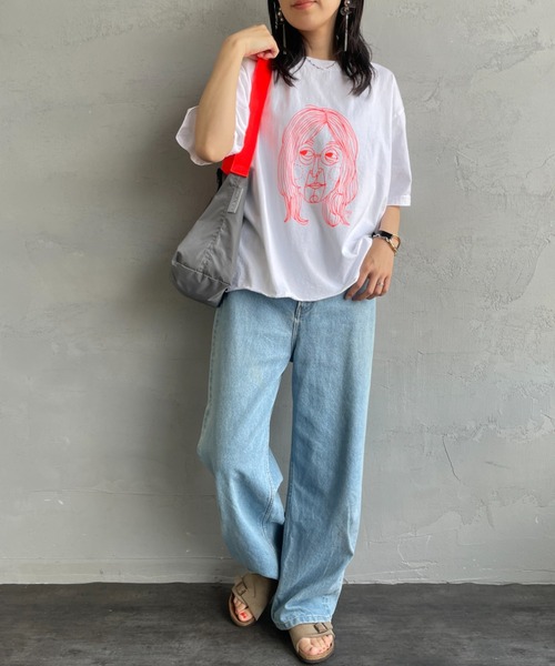 FUNG（ファング）の「[FUNG/ファング] J カットオフ プリントＴシャツ（Tシャツ/カットソー・レディース・ホワイト・M）」の7枚目の写真