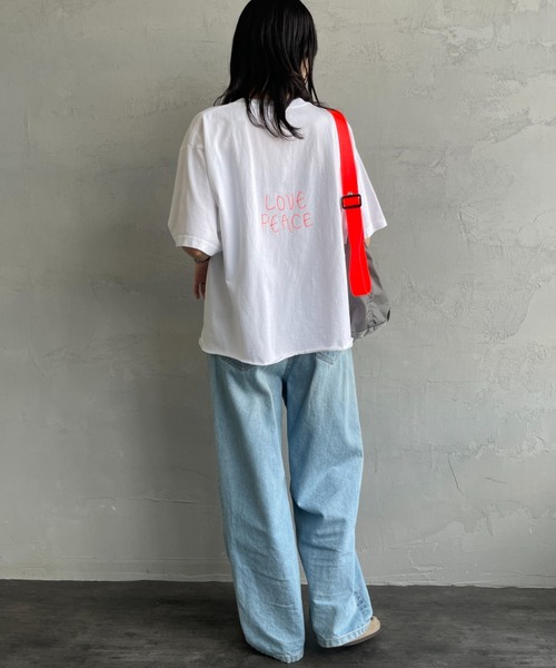 FUNG（ファング）の「[FUNG/ファング] J カットオフ プリントＴシャツ（Tシャツ/カットソー・レディース・ホワイト・M）」の9枚目の写真
