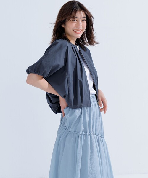 23区Sサイズ　ストレッチライトタイプライター コンパクトブルゾン 撥水性/接触冷感】ストレッチライトタイプライター コンパクトブルゾン