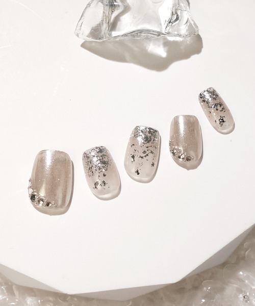 yun　美品⭐︎mogahna ネイルアート用品 シルバー 1280_lc