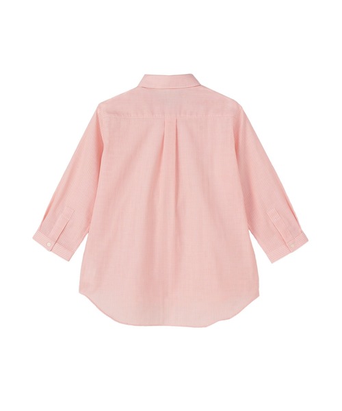 TOKYO SHIRTS（トウキョウシャツ）の「【Pitta Re:)】ふわっとガーゼシャツ 七分袖 綿100% レディースカジュアルシャツ（シャツ/ブラウス・レディース・オレンジ・S/M/L/LL）」の5枚目の写真