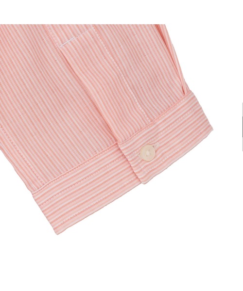 TOKYO SHIRTS（トウキョウシャツ）の「【Pitta Re:)】ふわっとガーゼシャツ 七分袖 綿100% レディースカジュアルシャツ（シャツ/ブラウス・レディース・オレンジ・S/M/L/LL）」の3枚目の写真